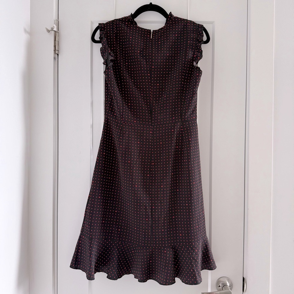 Karl Lagerfeld black & red polka dot sleeveless dress - size 6 (Medium) - Picture 6 of 6